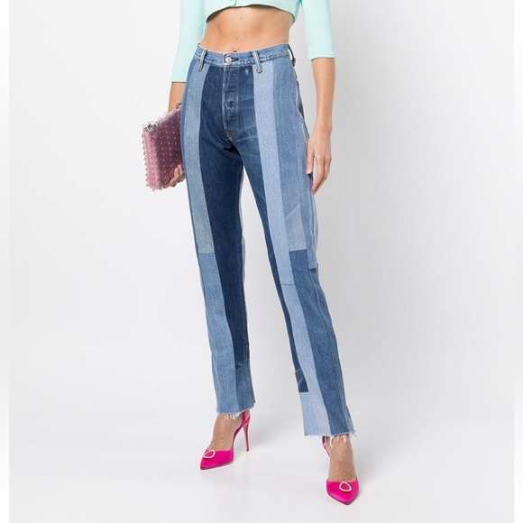 RE/DONE x LEVIS PATCHWORK JEANS - Picture 7 of 15